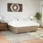 Preview: ARDEBO.de - Bettgestell Cappuccino-Braun 180x200 cm Kunstleder