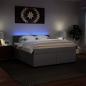 Preview: Boxspringbett mit Matratze Grau 180x200 cm Kunstleder