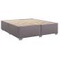 Preview: Boxspringbett mit Matratze Grau 180x200 cm Kunstleder