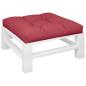 Preview: ARDEBO.de - Palettenkissen Weinrot 80x80x12 cm Stoff