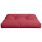 Preview: Palettenkissen Weinrot 80x80x12 cm Stoff