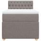 Preview: Boxspringbett mit Matratze Taupe 80x200 cm Stoff