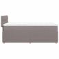Preview: Boxspringbett mit Matratze Taupe 80x200 cm Stoff