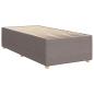 Preview: Boxspringbett mit Matratze Taupe 80x200 cm Stoff