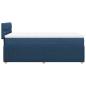 Preview: Boxspringbett mit Matratze Blau 80x200 cm Stoff