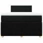 Preview: Boxspringbett mit Matratze Schwarz 120x190 cm Stoff