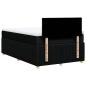 Preview: Boxspringbett mit Matratze Schwarz 120x190 cm Stoff
