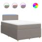Preview: Boxspringbett mit Matratze Taupe 120x190 cm Stoff