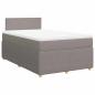 Preview: Boxspringbett mit Matratze Taupe 120x190 cm Stoff