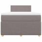 Preview: Boxspringbett mit Matratze Taupe 120x190 cm Stoff