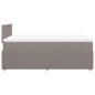 Preview: Boxspringbett mit Matratze Taupe 120x190 cm Stoff