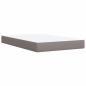 Preview: Boxspringbett mit Matratze Taupe 120x190 cm Stoff