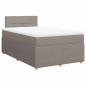 Preview: Boxspringbett mit Matratze Taupe 120x190 cm Stoff