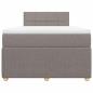Preview: Boxspringbett mit Matratze Taupe 120x190 cm Stoff