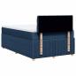 Preview: Boxspringbett mit Matratze Blau 120x190 cm Stoff