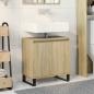 Preview: ARDEBO.de - Badschrank Sonoma-Eiche 58x33x60 cm Holzwerkstoff