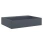 Preview: Waschbecken 50x38x11 cm Mineralguss/Marmorguss Anthrazit