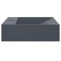 Preview: Waschbecken 50x38x11 cm Mineralguss/Marmorguss Anthrazit