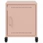 Preview: Nachttische 2 Stk. Rosa 36x39x43,5 cm Stahl