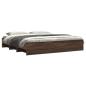 Preview: Bettgestell Braun Eichen-Optik 180x200 cm Holzwerkstoff