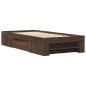 Preview: Bettgestell ohne Matratze Braun Eiche 100x200 cm Holzwerkstoff