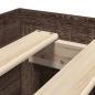 Preview: Bettgestell ohne Matratze Braun Eiche 100x200 cm Holzwerkstoff