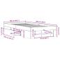 Preview: Bettgestell ohne Matratze Braun Eiche 100x200 cm Holzwerkstoff