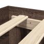Preview: Bettgestell ohne Matratze Braun Eiche 100x200 cm Holzwerkstoff