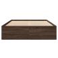 Preview: Bettgestell ohne Matratze Braun Eiche 140x200 cm Holzwerkstoff