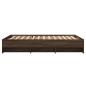 Preview: Bettgestell ohne Matratze Braun Eiche 140x200 cm Holzwerkstoff