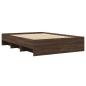 Preview: Bettgestell ohne Matratze Braun Eiche 140x200 cm Holzwerkstoff