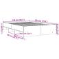 Preview: Bettgestell ohne Matratze Braun Eiche 140x200 cm Holzwerkstoff