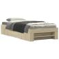 Preview: Bettgestell ohne Matratze Sonoma-Eiche 100x200 cm Holzwerkstoff