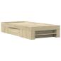 Preview: Bettgestell ohne Matratze Sonoma-Eiche 100x200 cm Holzwerkstoff