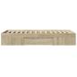 Preview: Bettgestell ohne Matratze Sonoma-Eiche 100x200 cm Holzwerkstoff