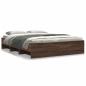 Preview: Bettgestell ohne Matratze Braun Eiche 150x200 cm Holzwerkstoff