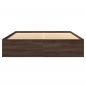Preview: Bettgestell ohne Matratze Braun Eiche 150x200 cm Holzwerkstoff