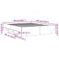 Preview: Bettgestell ohne Matratze Braun Eiche 150x200 cm Holzwerkstoff