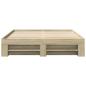 Preview: Bettgestell ohne Matratze Sonoma-Eiche 150x200 cm Holzwerkstoff