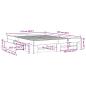 Preview: Bettgestell ohne Matratze Sonoma-Eiche 150x200 cm Holzwerkstoff