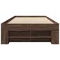 Preview: Bettgestell ohne Matratze Braun Eiche 90x200 cm Holzwerkstoff