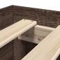 Preview: Bettgestell ohne Matratze Braun Eiche 90x200 cm Holzwerkstoff