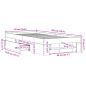 Preview: Bettgestell ohne Matratze Braun Eiche 90x200 cm Holzwerkstoff