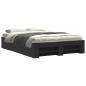 Preview: Bettgestell Schwarz 120x190 cm Holzwerkstoff