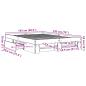 Preview: Bettgestell Schwarz 140x190 cm Holzwerkstoff