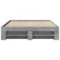 Preview: Bettgestell Betongrau 135x190 cm Holzwerkstoff