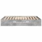 Preview: Bettgestell Betongrau 135x190 cm Holzwerkstoff
