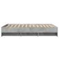 Preview: Bettgestell Betongrau 140x190 cm Holzwerkstoff