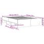 Preview: Bettgestell Betongrau 140x190 cm Holzwerkstoff