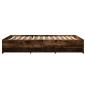 Preview: Bettgestell ohne Matratze R?uchereiche 120x190 cm Holzwerkstoff